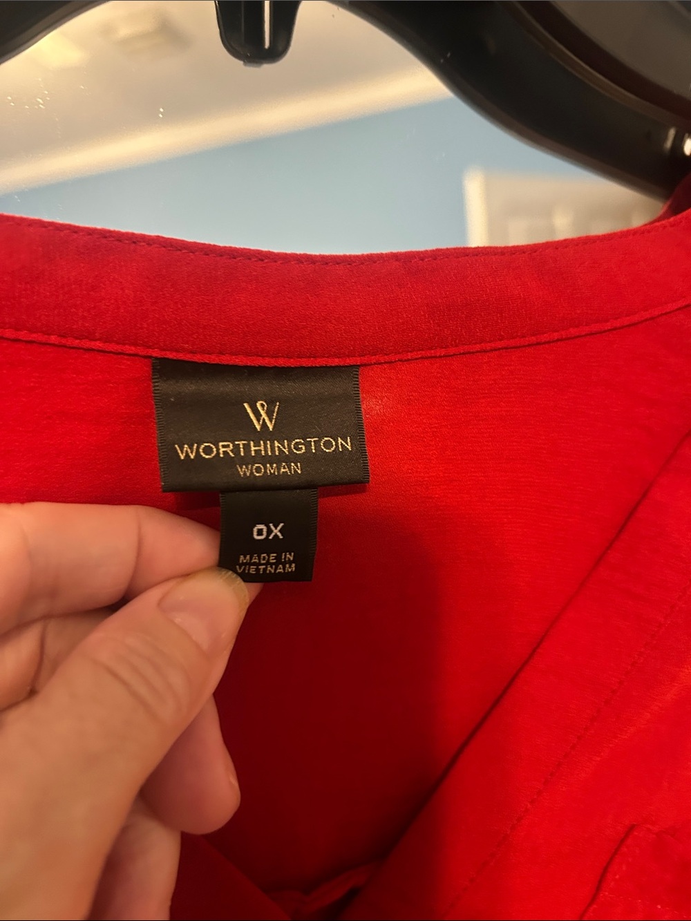 Worthington Woman Bright Red Blouse